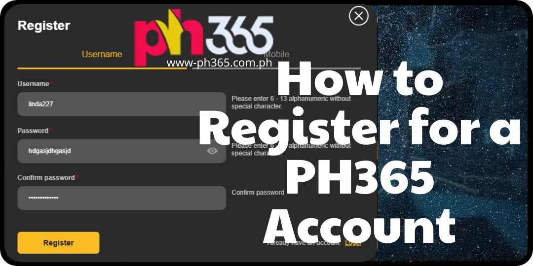 How to Register for a PH365 Account (1)